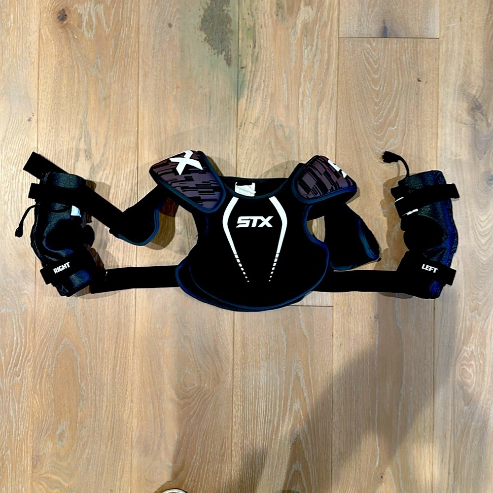 STX boys lacrosse chest pad and elbow pads size XS